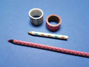 Schne Stifte mit Washi Tape
