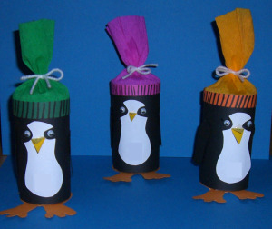 Geschenkverpackung Pinguin